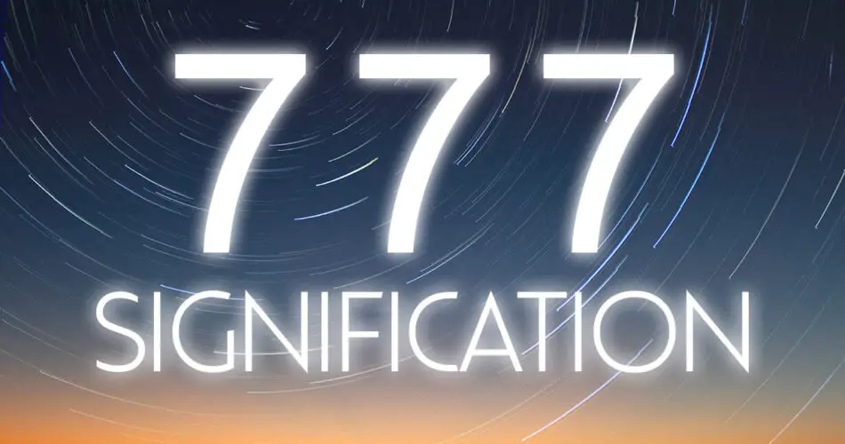 nombre 777 signification amour