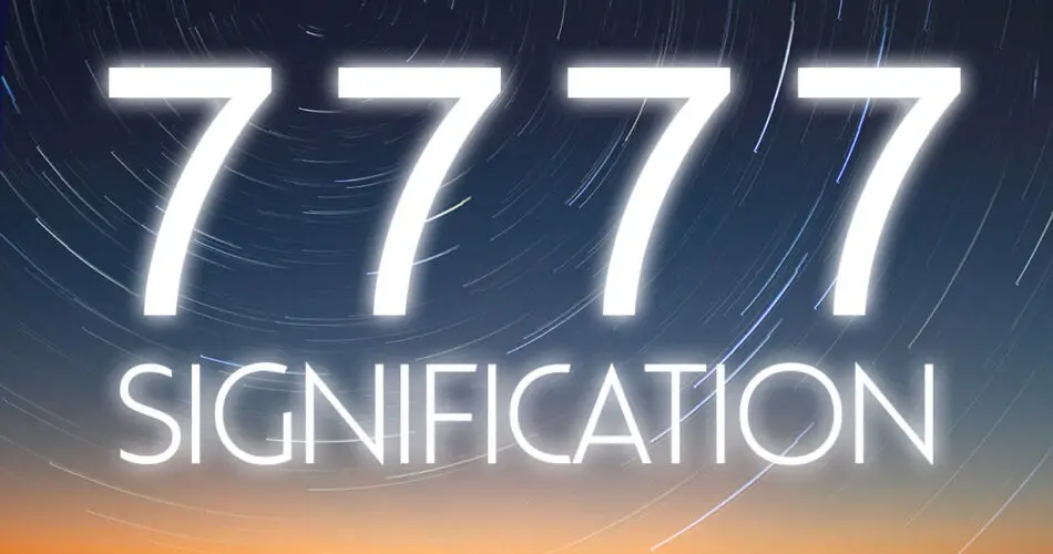 nombre 7777 signification amour